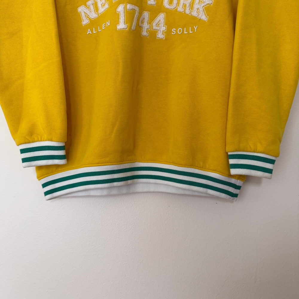 Allen Solly Youth 16 Years Colorblock Quarter Zip Flecce Sweatshirt - Picture 7 of 14